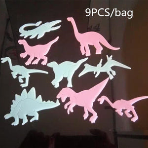 100pcs/bag 3cm Glow in Dark Toys Luminous Star Stickers Bedroom Sofa Fluorescent Painting Toy PVC Stickers for Kids Room