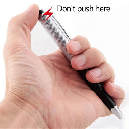 New Funny Novelty Metal Pen Electric Shocking Toy Utility Gadget Gag Joke Funny Trick Prank Best Gift for Friends
