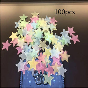 450/500pcs/set Luminous Star Dot Stickers Children Bedroom Fluorescent Painting Toy PVC Glow in Dark Toys Kids Room Decorations