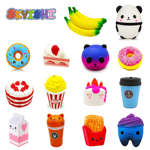 Antistress Squishy Panda Banana Squishe Gadget Novelty & Gag Toys Stress Relief Anti-Stress Practical Jokes Surprise Squshy Gift