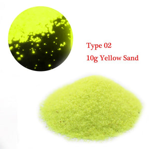 10g Luminous Sand Glow In The Dark Party DIY Bright Paint Star Wishing Bottle Fluorescent Particles Toys Drop Shipping